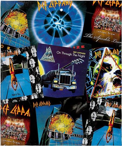 Def Leppard - INTIMO Blanket Album Collage Hysteria Adrenalize High n' Dry Music Fleece Throw Blanket 48