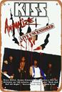 KISS - animalize Live Uncensored Movie A metal tin sign in vintage poster style measuring 12 by 8 inches that can be used as decorate for bar, office or garage wall : Affiliate Product | CFF Radio